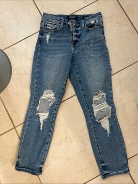 Distressed Blue Women’s Jeans